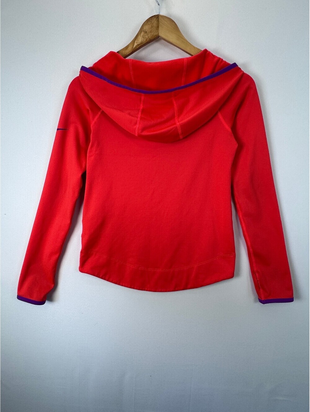 Nike Pro Hyperwarm 3.0 Girls L Coral Purple Dri-FIT Half Zip Hoodie Top - Picture 3 of 13